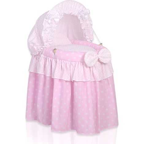 Cochecito de Muñecas - Moisés para Muñecas con Capota - Rosa (1/5)