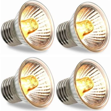 25W E27 Heat Lamp Bulb for Turtles, UVA UVB Reptile Heating Bulb Lamp, for Reptiles, Lizards, Turtles, and Aquariums (Pack of 4) (1/5)