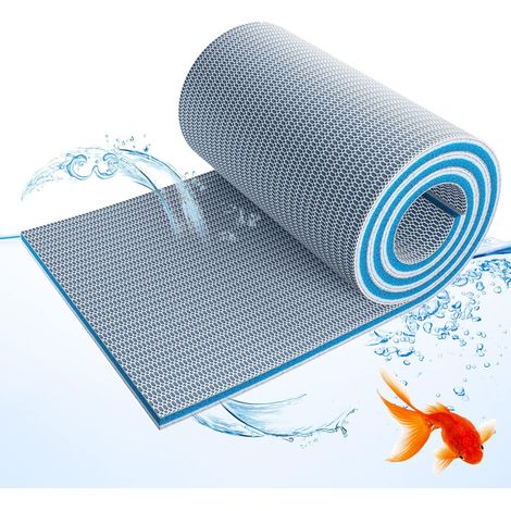Filtri per acquario, 8 strati di qualità premium, accessori per laghetti (40 x 30 cm, 1 confezione)