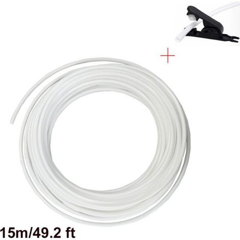 Tuyau Alimentaire - Polyéthylène PE 4 mm x 6.35 mm - Pour Système D'irrigation Et Brumisation - 15 m