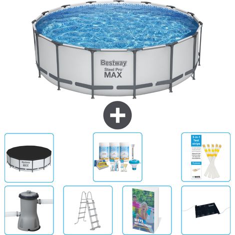 Bestway Steel Pro MAX Rund - 488x122 cm - 8-teilig S632