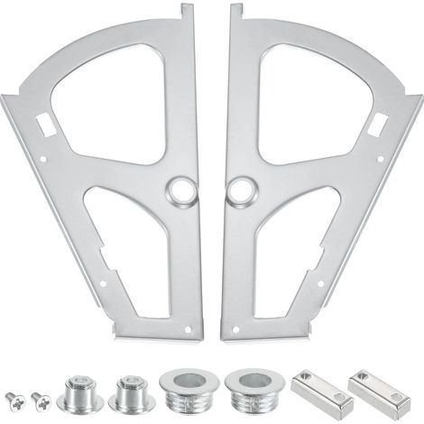 Cerniere per cassetti porta scarpe a strato singolo, set di ricambio in acciaio inox da 2 pezzi per armadi e guardaroba, colore grigio (1/5)