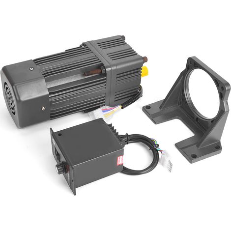 Moteur de réduction d'engrenage M6180-502 220VAC 180W, vitesse réglable CW/CCW avec régulateur de boîte de vitesses 100K (1/5)