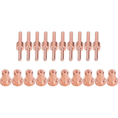 Kit de buses d'électrode à pointe en cuivre, accessoires de torche Plasma pour pistolet de soudage PT31 LG40 40A, 20 pièces