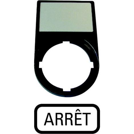 Support +étiquette ARRET EATON M22S-ST-F0