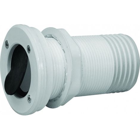 Passe coque plastique avec valve non retour – Raccord PE 50 mm pour gestion efficace des fluides – Environnement humide
