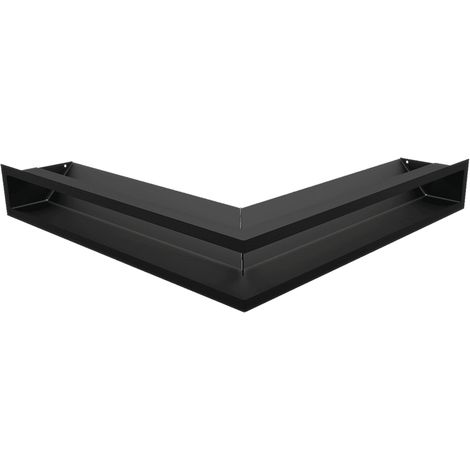 Eck-Lüftungsgitter LUFT 56x56x9 schwarz Slim (1/5)