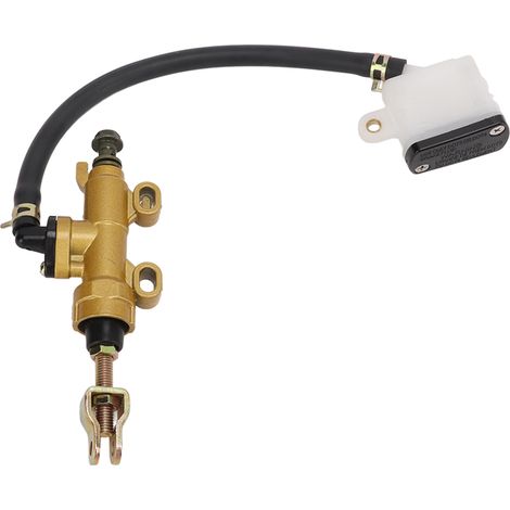 Kit Maître-Cylindre Frein Arrière Moto Hydraulique avec Réservoir Universel pour Moto Cross Quad, Coupelle d'Huile Carrée (1/5)