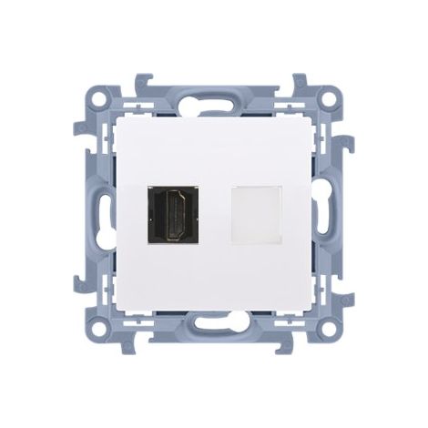 Prise HDMI version 1.4 (module), blanche, SIMON10