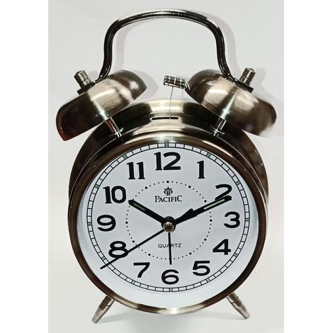 Reloj despertador de cuarzo Q817A, color verde cobre, Pacific