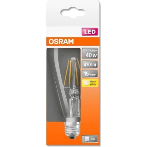 OSRAM - Led edison clair filament 4 w e27 470lm 2700K chaud (1/5)