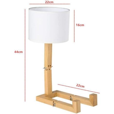 Lampe de bureau - Lampe enfant en tissu blanc - Design cartoon - Éclairage doux - Douille E27 40W (1/4)