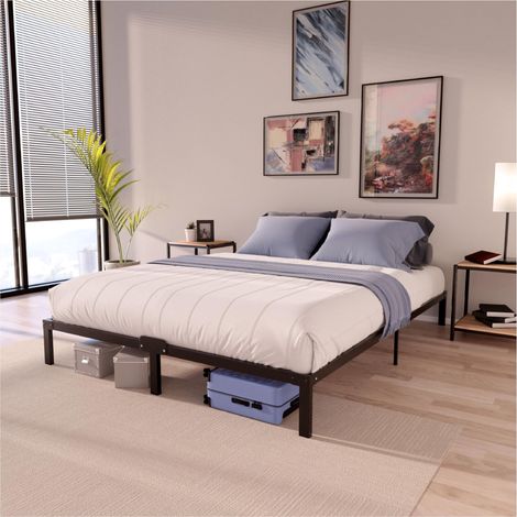 Parasol déporté en aluminium Ø244 cm, avec pied à manivelle, déperlant, pivotant à 360°, gris foncé (1/5)