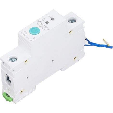 Disjoncteur intelligent Wi-Fi, compteur d'énergie, montage sur rail DIN, compatible avec l'application Ewelink et commande sans fil, 230 V CA, monophasé, 63 A (1/5)