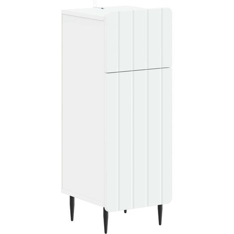 vidaXL Mobiletto da Bagno ZWOLLE Bianco 30 x 31 x 79,5 cm (1/5)