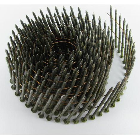 Vendues en rouleau de 400 Pointes Acier brut Tête plate 2.1X30-1 pièce