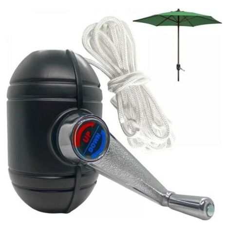 Pièces de rechange pour parasol de patio extérieur pour Manivelle Poignée Parasol Set de Pièces de Support,Poignée Fixe de Levage– Manivelle (1/4)