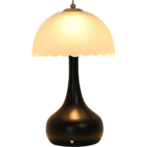 Lampe de Chevet Rétro en Verre Décorée Gourdes - Table Luxe (1/5)