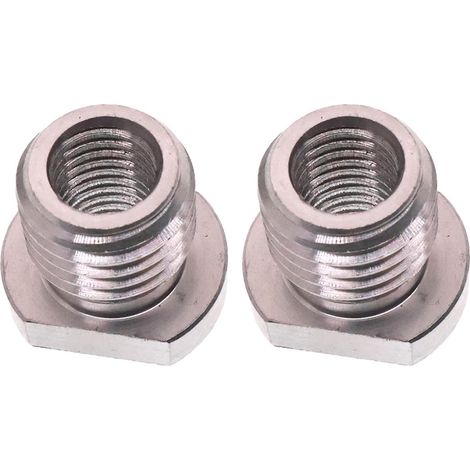 CCYKXALot de 2 vis de conversion pour meuleuse d'angle en acier inoxydable 10 mm vers M14 et 16 mm Adaptateur de filetage (1/5)