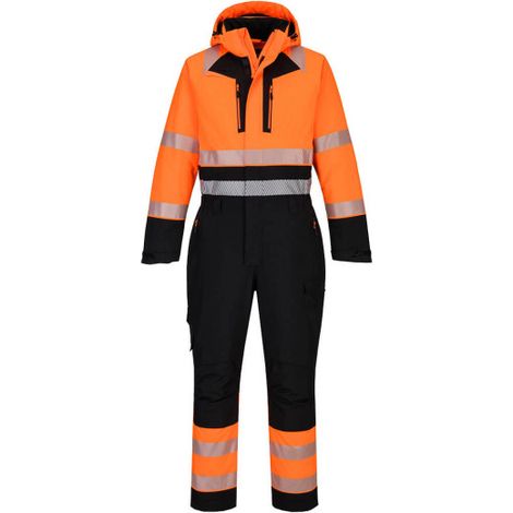 Mono de invierno DX4 de alta visibilidad PORTWEST DX438 XL Naranja/Negro (1/2)