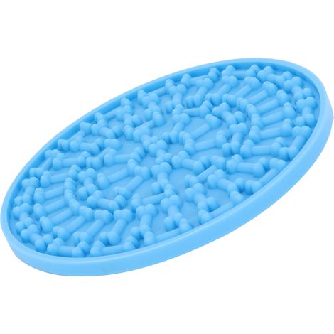 Silikon-Futtermatte für Hunde, rutschfester Saugnapf, Hundepflegezubehör, himmelblau, für die Futterhygiene Ihres Haustieres (1/5)