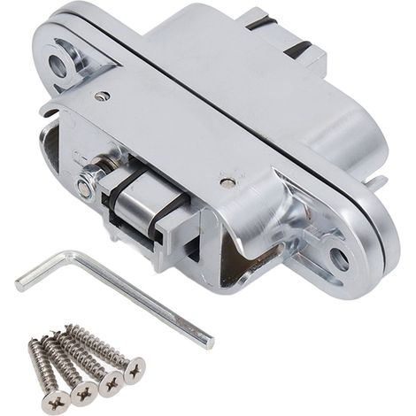 Charnière invisible 180° en alliage de zinc réglable pour porte de placard pliante (1/5)