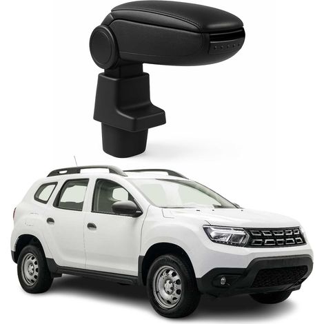 OMAC Armlehne für Dacia Duster 2 2018-2024 - Snap-On - ABS + Kunstleder - Keine Bohrung oder Installation - Einfache Montage Black (1/5)