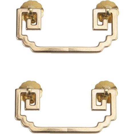 Boutons de meuble, lot 2 poignées meuble style chinois antique (1/5)