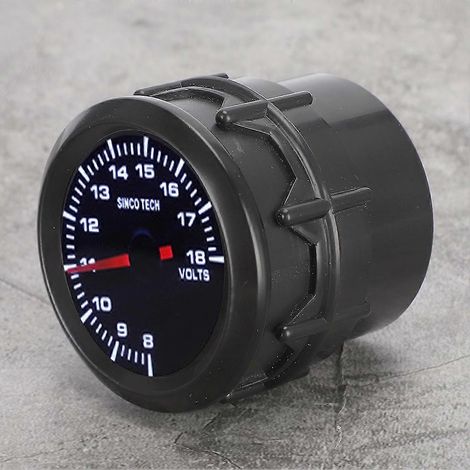 52 mm / 2 Zoll einfarbiges LED-Voltmeter für Armaturenbrett und Fahrzeugmodifikation (1/5)