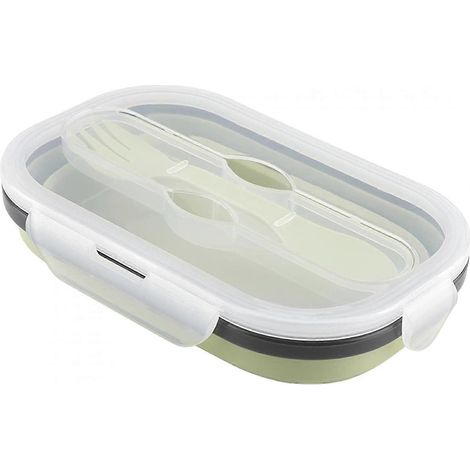 Collapsible Silicone Food Storage Container, Leftover Meal Box for Kitchen, Bento Lunch Boxes (1/5)
