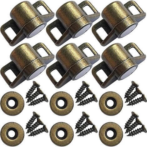 6 loquets de meuble en alliage zinc, vis incluses pour une (1/5)