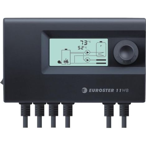 Euroster 11WB thermostat noir pour chaudière électrique