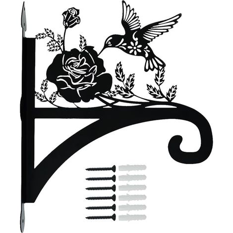Pflanzenhänger Rustikale Silhouette Wandhaken Eisen Hängende (1/5)