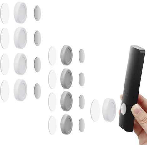 Set di 8 porta telecomandi magnetici, supporto magnetico da parete, organizer multifunzionale per casa, ufficio e altro ancora. (1/5)