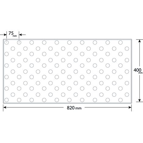Dalle podotactile en résine polyuréthane adhésivée 820x400mm – Système d'éveil à la vigilance au sol – SKU 4440 – Romus