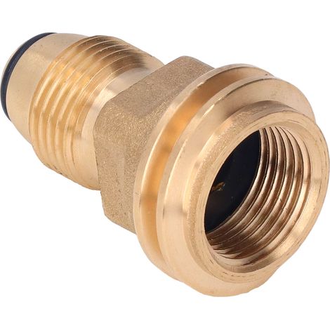 Adaptateur bouteille gaz propane laiton raccord rapide POL femelle QCC1 pour raccordement extérieur chauffe-eau barbecue camping car 1 pièce (1/5)