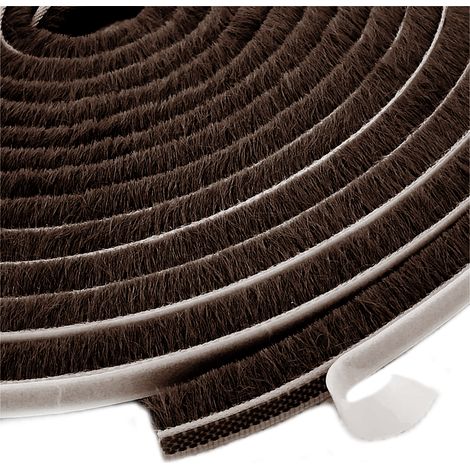 Brosse pour joints d'étanchéité de fenêtres coulissantes, bande d'étanchéité auto-adhésive (1/5)