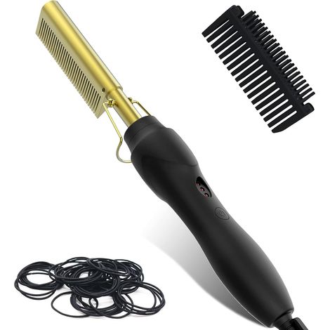 Lisseur , Peigne Chauffant avec 3 Types de Température, Chauffage Rapide