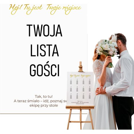 Lista de invitados a la boda Arreglo de mesa Letras de plexiglás dorado (1/5)