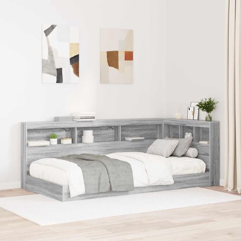 vidaXL Aufbewahrungskopfteil Graues Sonoma 100 cm Holzwerkstoff (1/5)