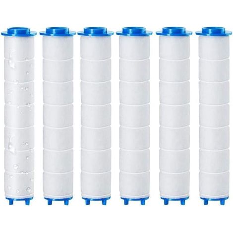 6 pièces 9,5 x 2 cm Douchette Filtre Remplaçable,Filtre douchette,Chlore et le Fluorure et La Filtration Des Particules (9,5 x 2 cm)
