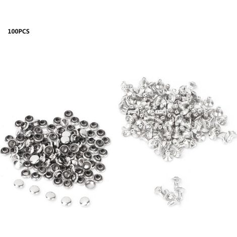 Clous Rivets 6mm à Cristaux pour Décoration de Cuir DIY et Maroquinerie (1/5)
