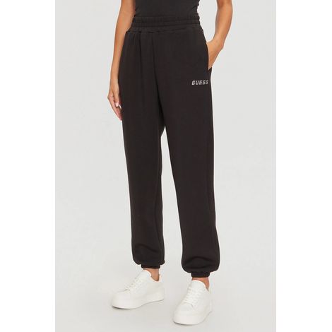 Pantalones deportivos Cecilia de Guess para mujer, color negro, talla M (1/5)