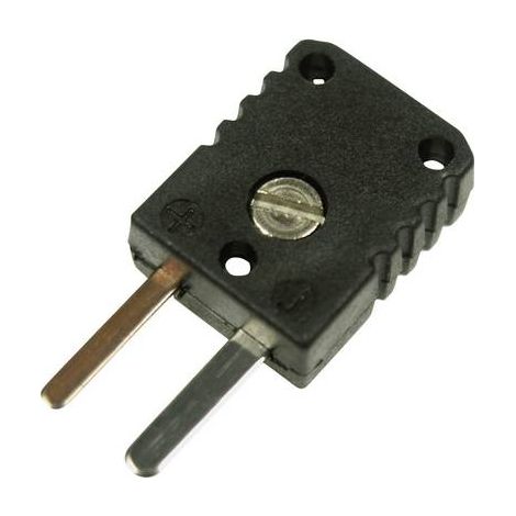 Fiche mâle Miniature Type J Fe Cuni noir B+B Thermo-Technik 2200006 (1/2)