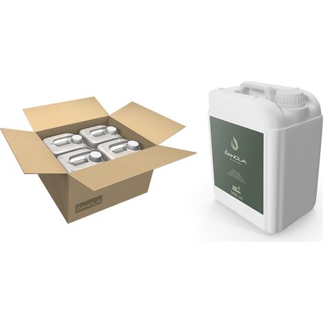 Planika – Fanola Premium Liquid Fuel, bioetanol para chimeneas de base vegetal, combustión limpia sin humo, hollín ni cenizas, solución ecológica – envase de 4 x 5L.
