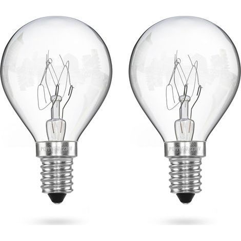 Lot de 2 Ampoule E14 Résistante 300°C 25W G45 Blanc Chaud Pour Four Sauna (1/5)