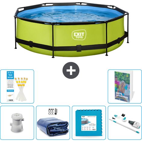Exit Pool Rund - 300x76 cm - 7-teilig S319