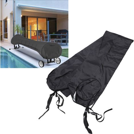 Housse de protection pour enrouleur solaire de piscine - Toile Oxford 210D résistante à l'eau et aux UV - Cover pour enrouleur solaire et bâche de piscine - 4.87m/16ft (1/5)