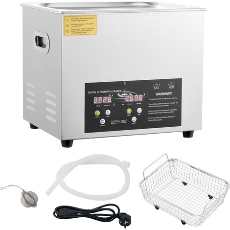 Mophorn Verbesserter Ultraschallreiniger 10L Professioneller digitaler Laborreiniger mit Timer für gründliche Teile- und Instrumentenreinigung, 400W Heizung, 240W Ultraschallleistung