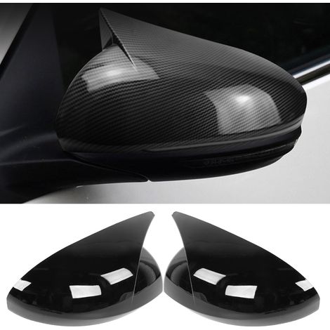 Coiffe de Rétroviseur Extérieur Style Corne pour Nissan Sentra Sylphy 2020-2021, Noir (1/5)